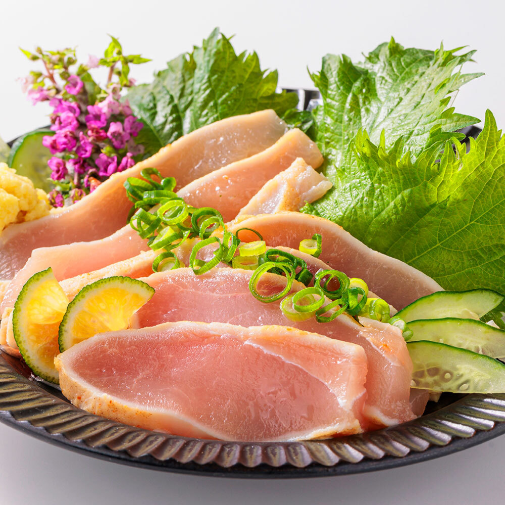 業務用鶏タタキ（100g/パック）｜鶏肉製品｜業務用馬刺し通販｜利他フーズ