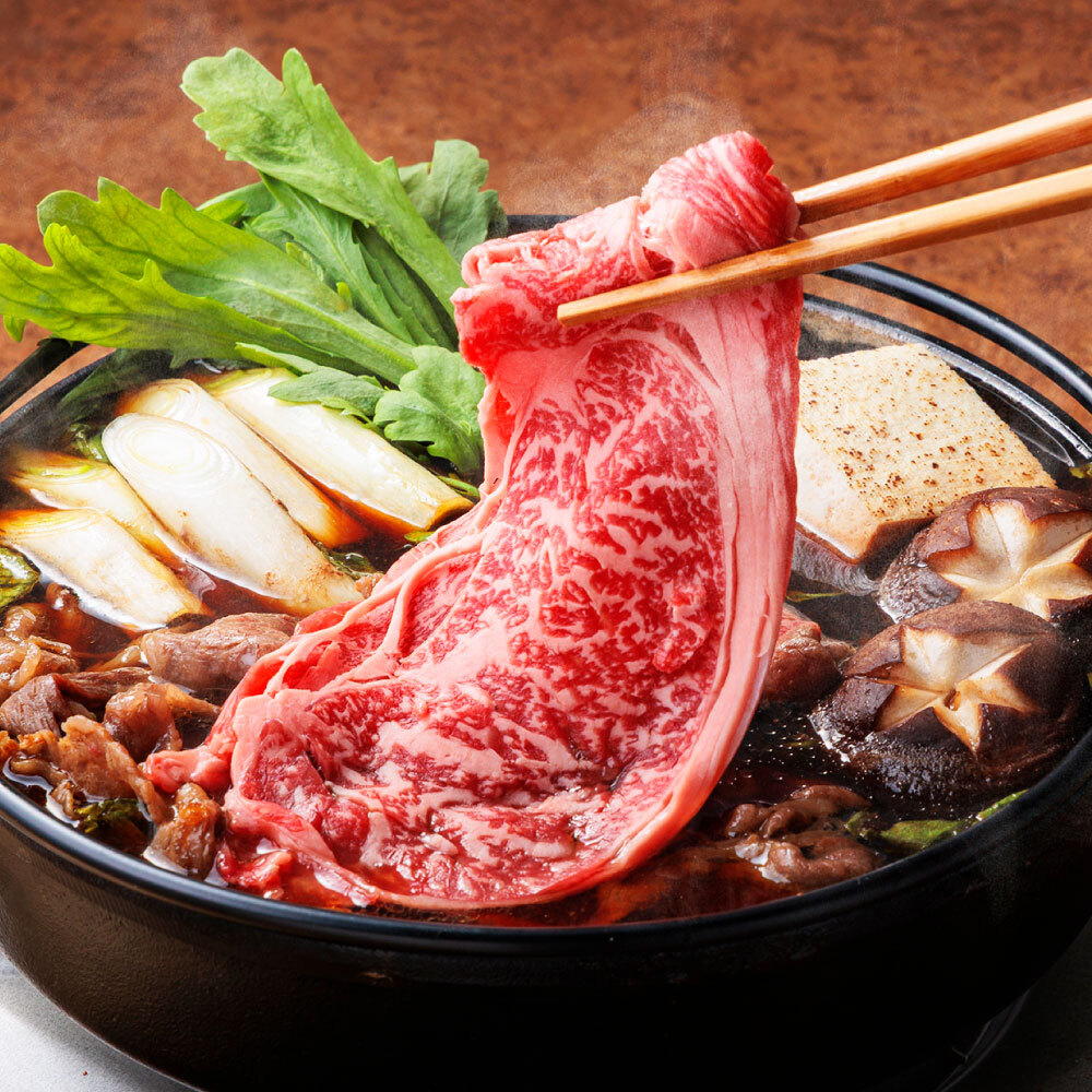 【2025年11月26日賞味期限】 ※お届け日ご指定不可※【冷凍】延寿牛すき焼き用　肩ロース400g